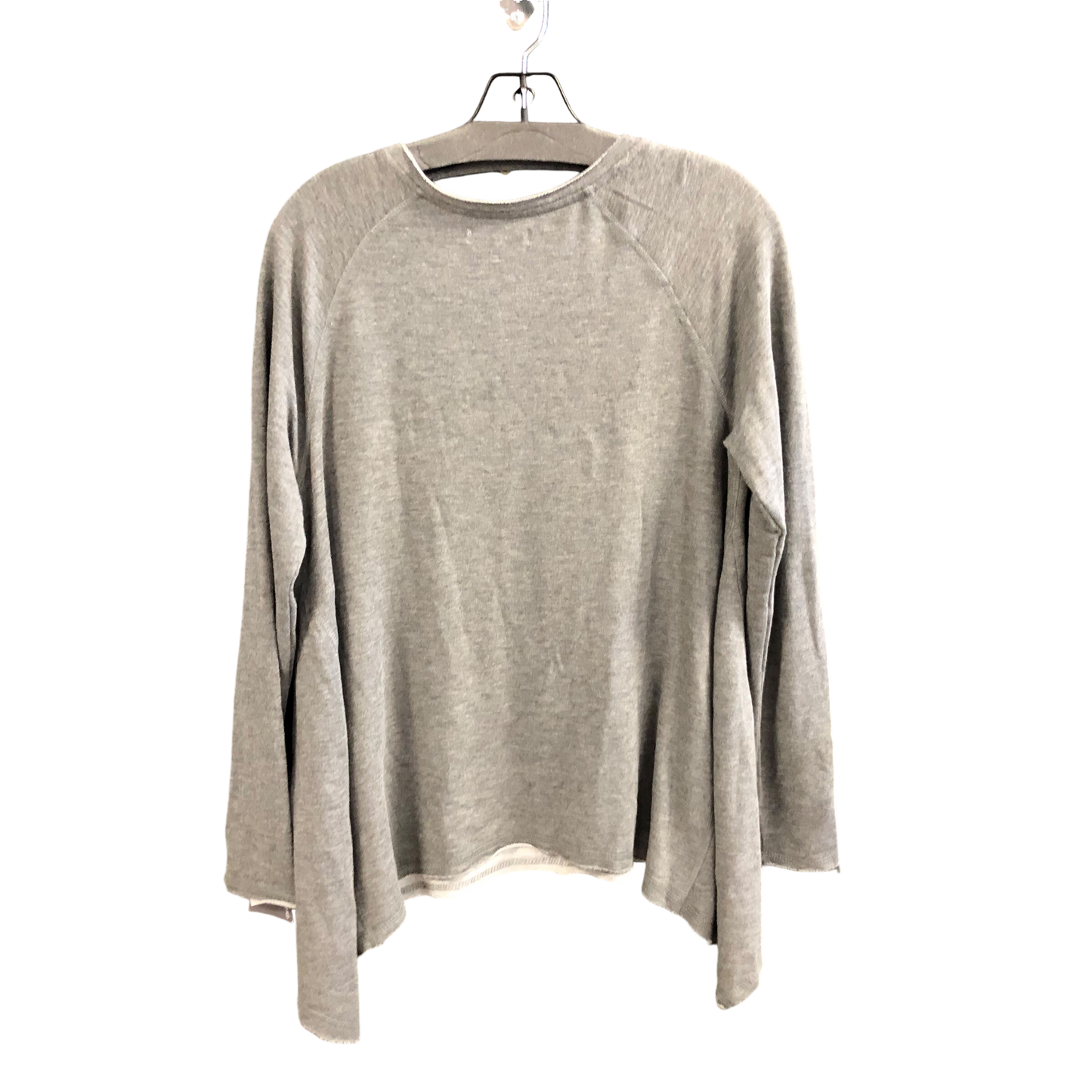 Top Long Sleeve By Grayson Threads In Grey, Size: L