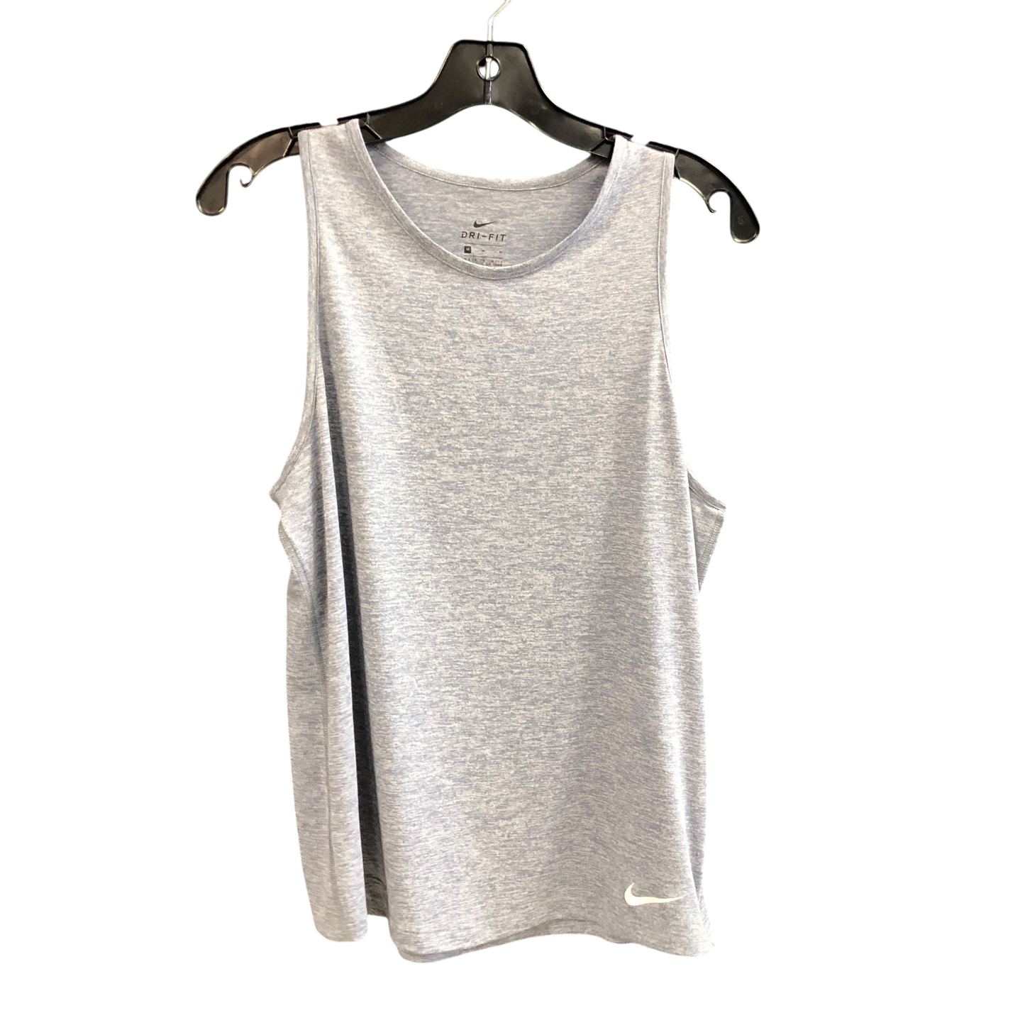 Athletic Tank Top By Nike In Grey, Size: M