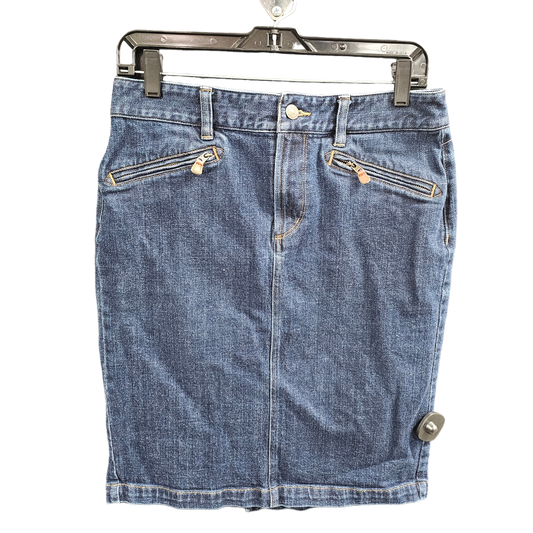 Blue Denim Skirt Mini & Short Lauren By Ralph Lauren, Size 8