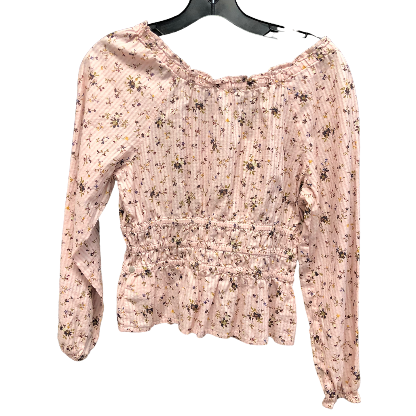 Pink Top Long Sleeve Designer Madewell, Size Xs