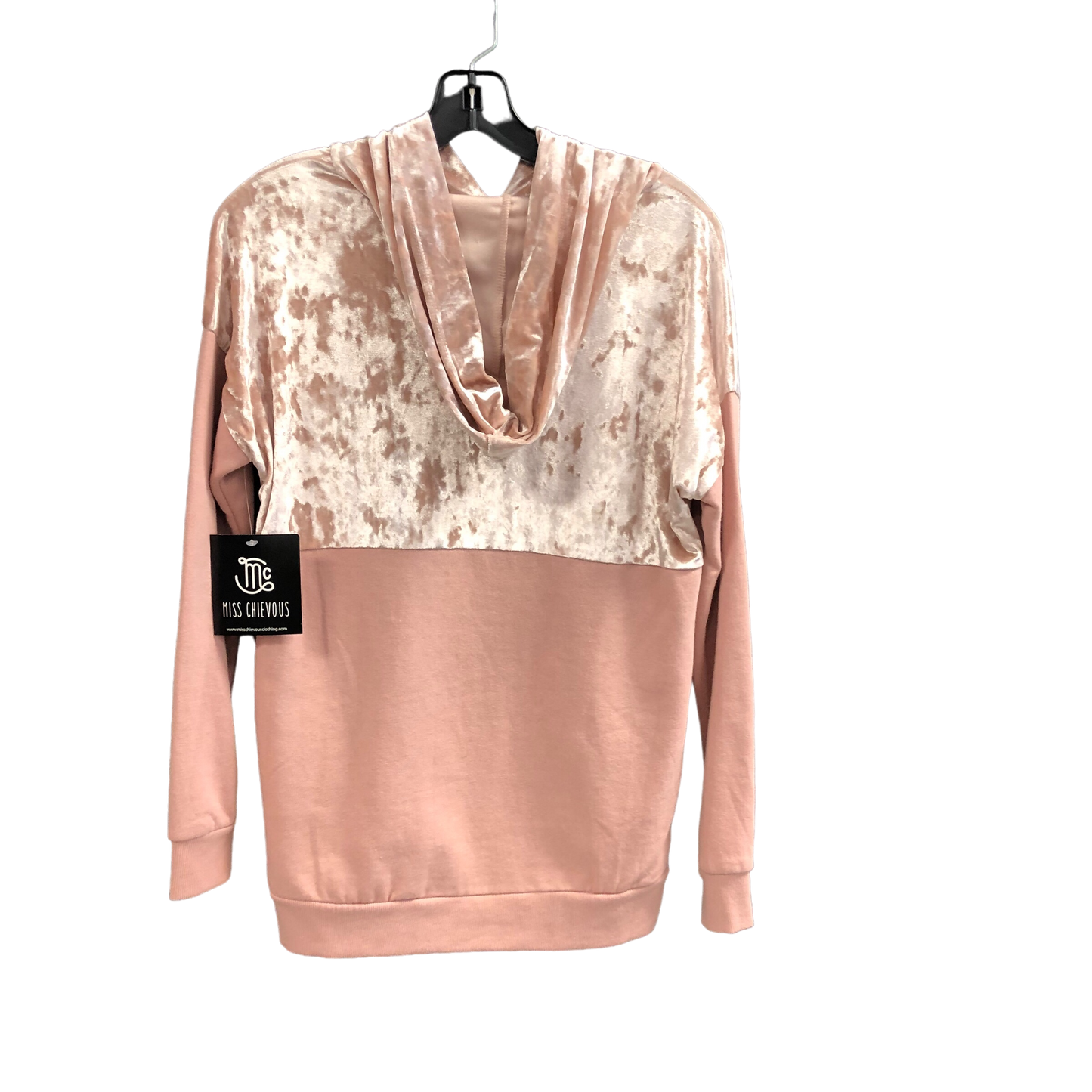 Sweatshirt Hoodie By Miss Chievous In Pink, Size: S