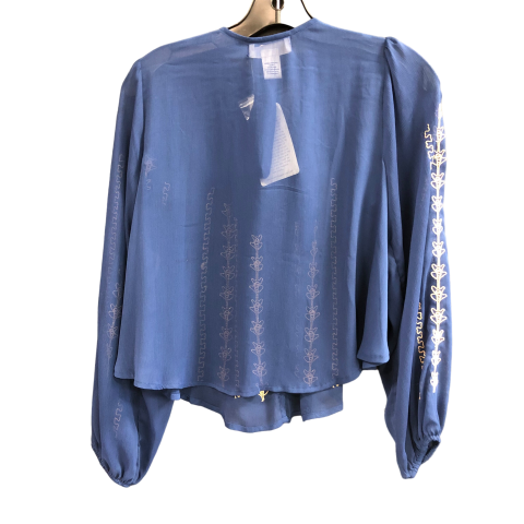 Blue Top Long Sleeve Band Of Gypsies, Size Xs