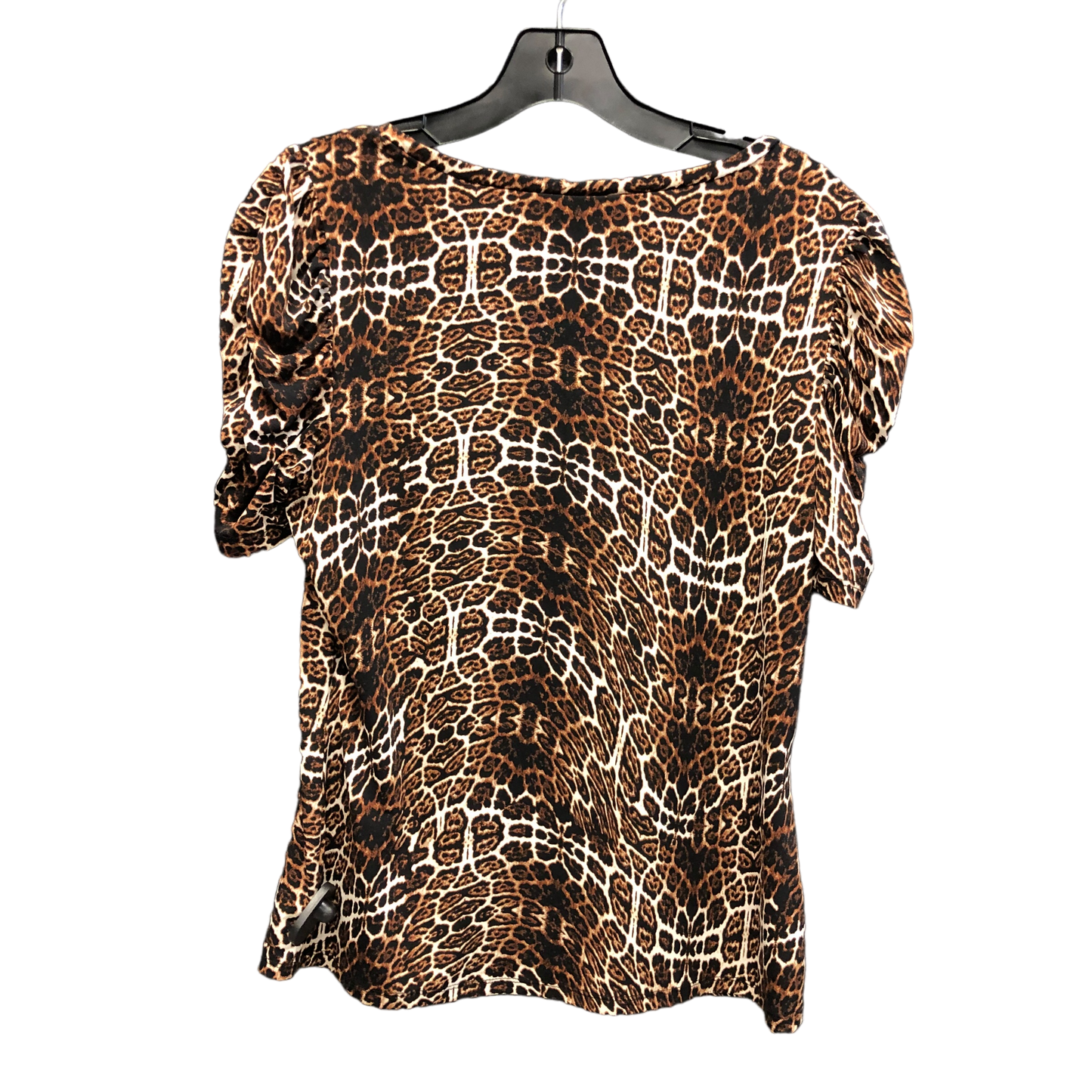 Animal Print Top Short Sleeve Worthington, Size M