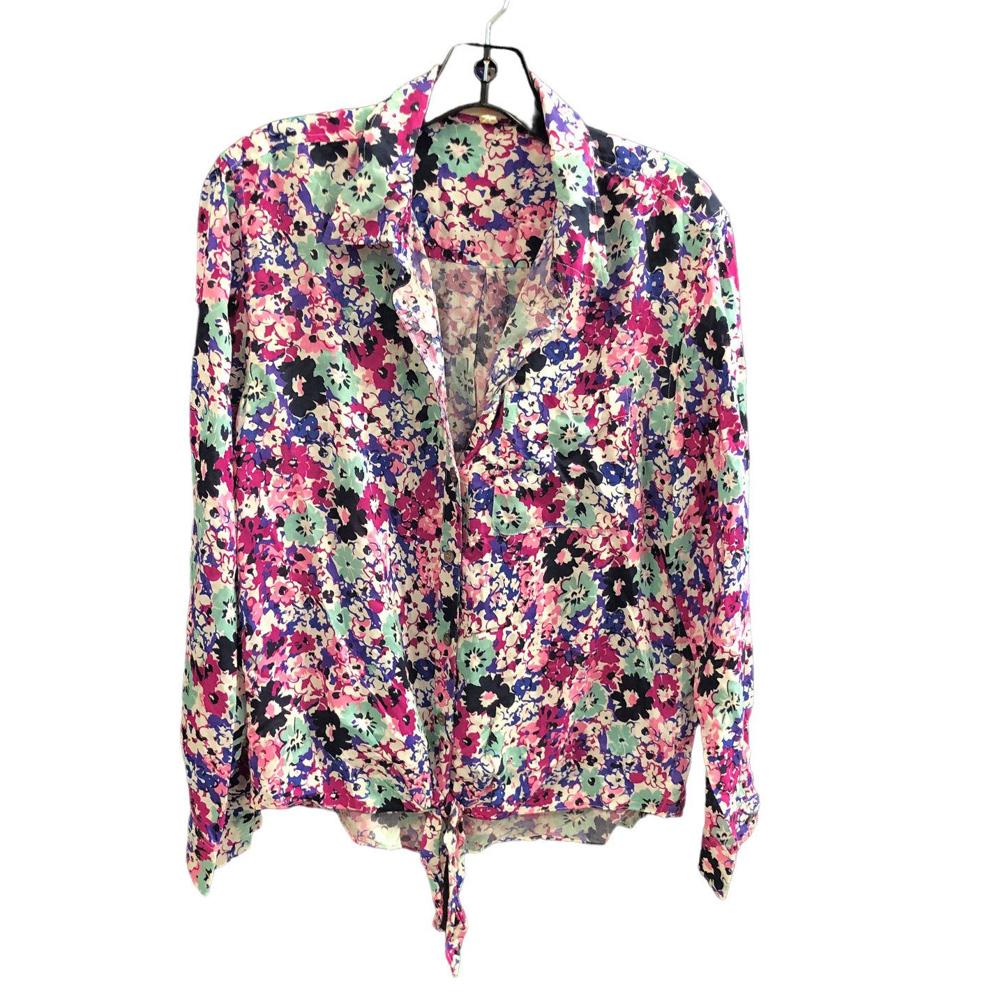 Floral Print Top Long Sleeve Two By Vince Camuto, Size S