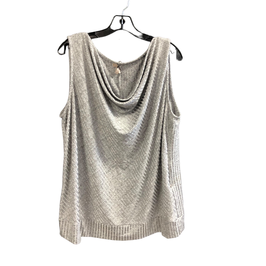 Grey Top Sleeveless Misia, Size 3x