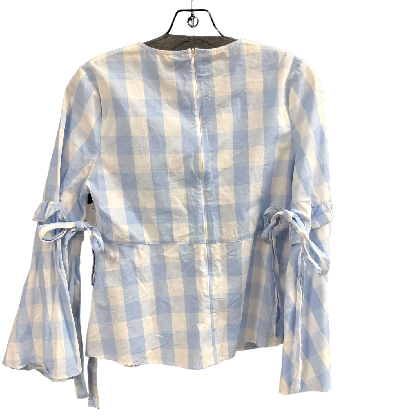 Blue & White Top Long Sleeve Designer Walter Baker, Size S