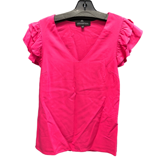 Pink Top Short Sleeve Gibson look, Size Xxs