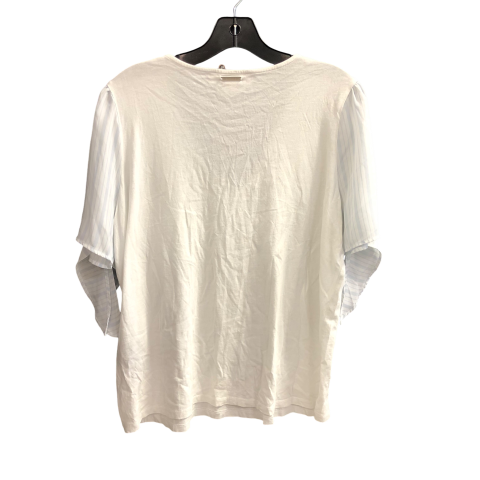 Top Short Sleeve By Michael By Michael Kors In White, Size: Xl