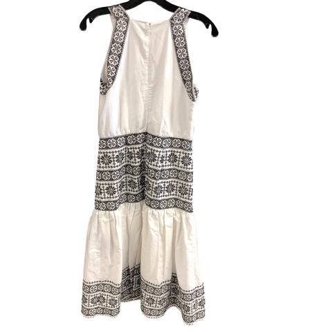 Dress Casual Midi By Ann Taylor In Black & White, Size: 2