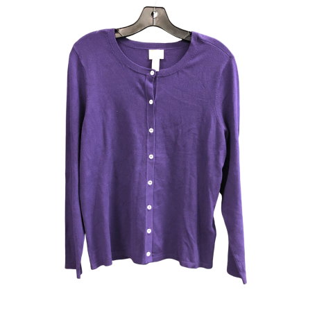 Cardigan By Chicos In Purple, Size: M