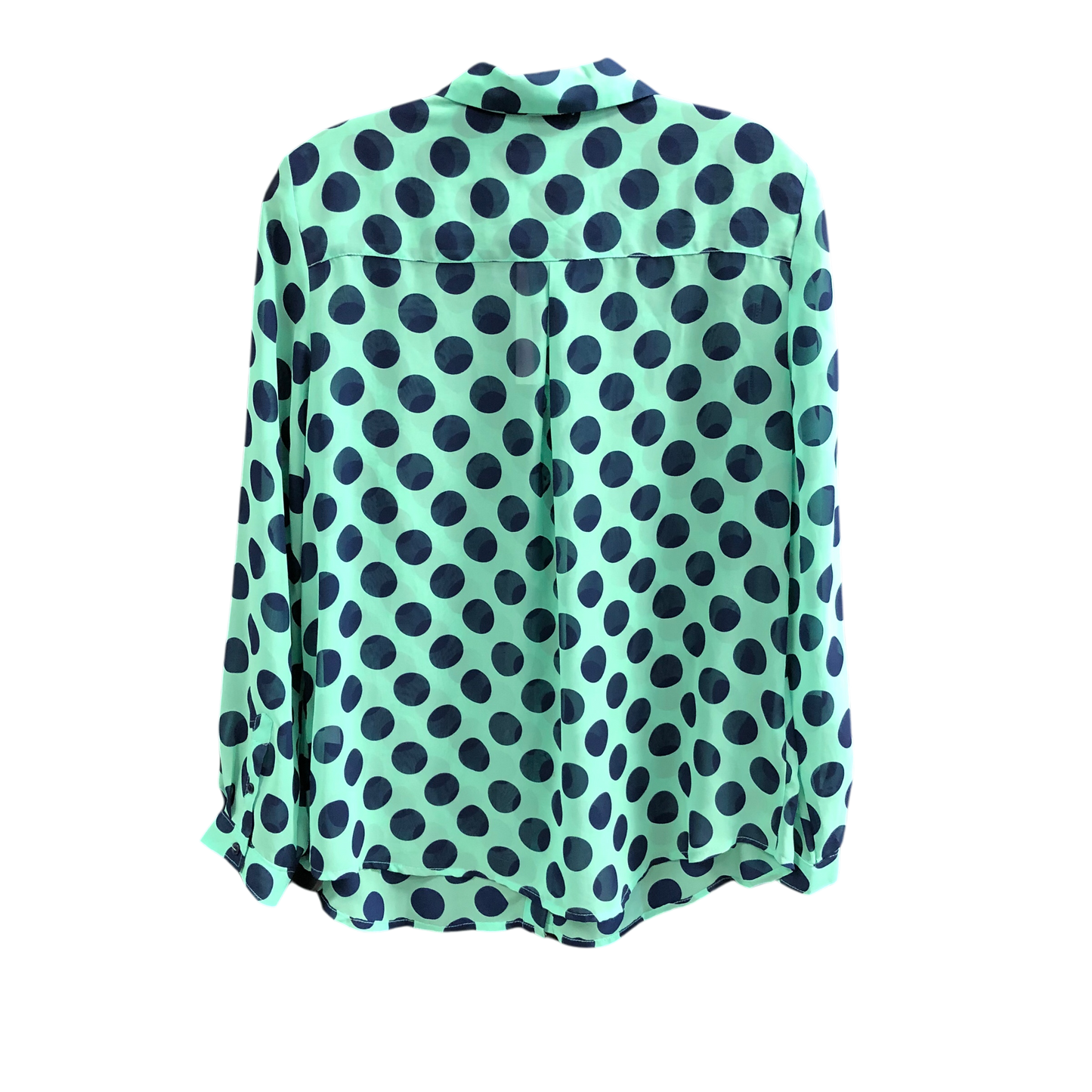 Top Long Sleeve By Liz Claiborne In Blue & Green, Size: Lp