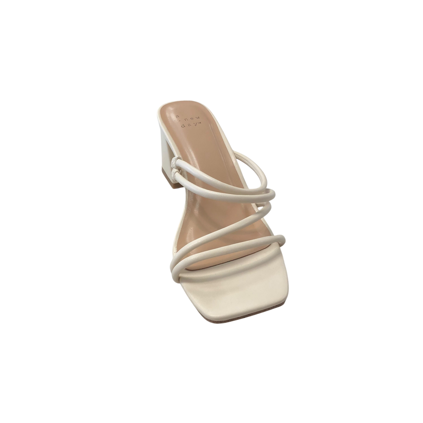 Sandals Heels Block By A New Day In Cream, Size: 8