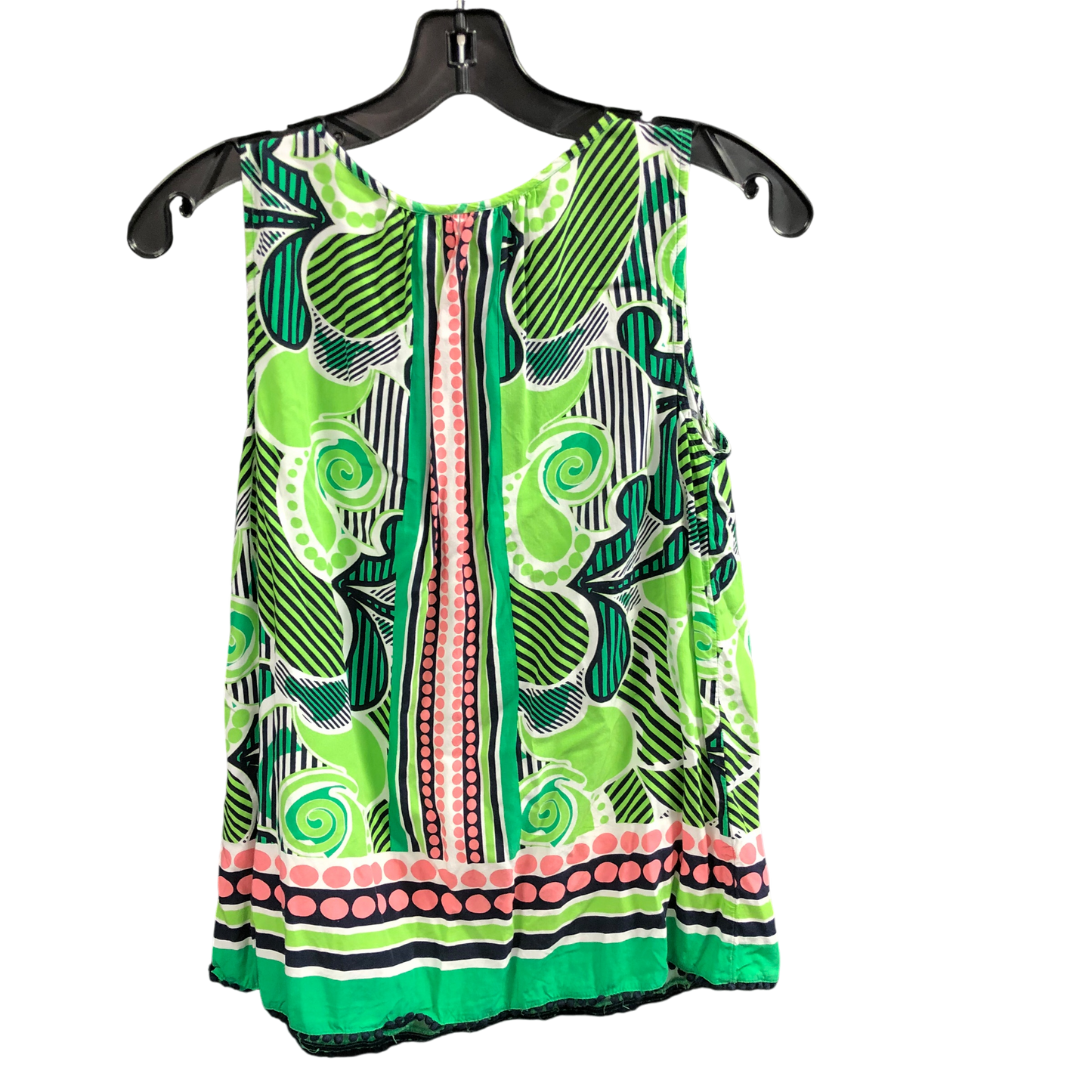 Top Sleeveless By Crown And Ivy In Green & Pink, Size: S