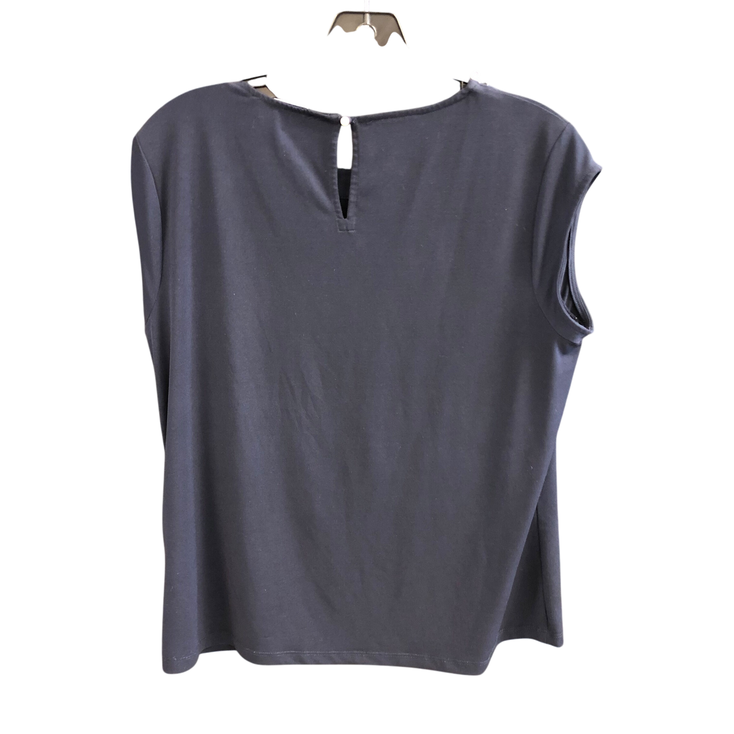 Top Short Sleeve Designer By Karl Lagerfeld In Navy, Size: M