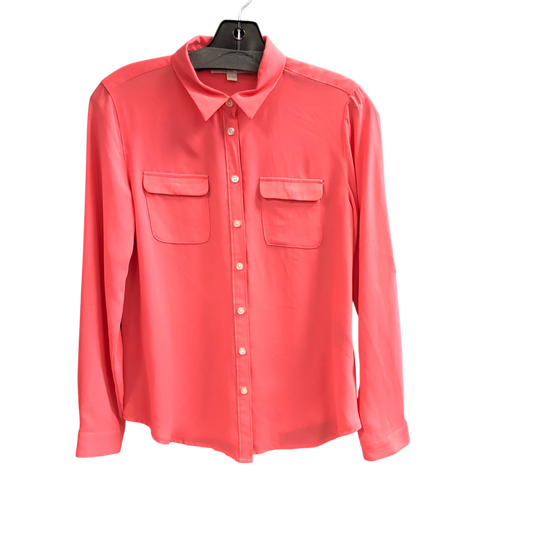 Top Long Sleeve By Loft In Coral, Size: Sp