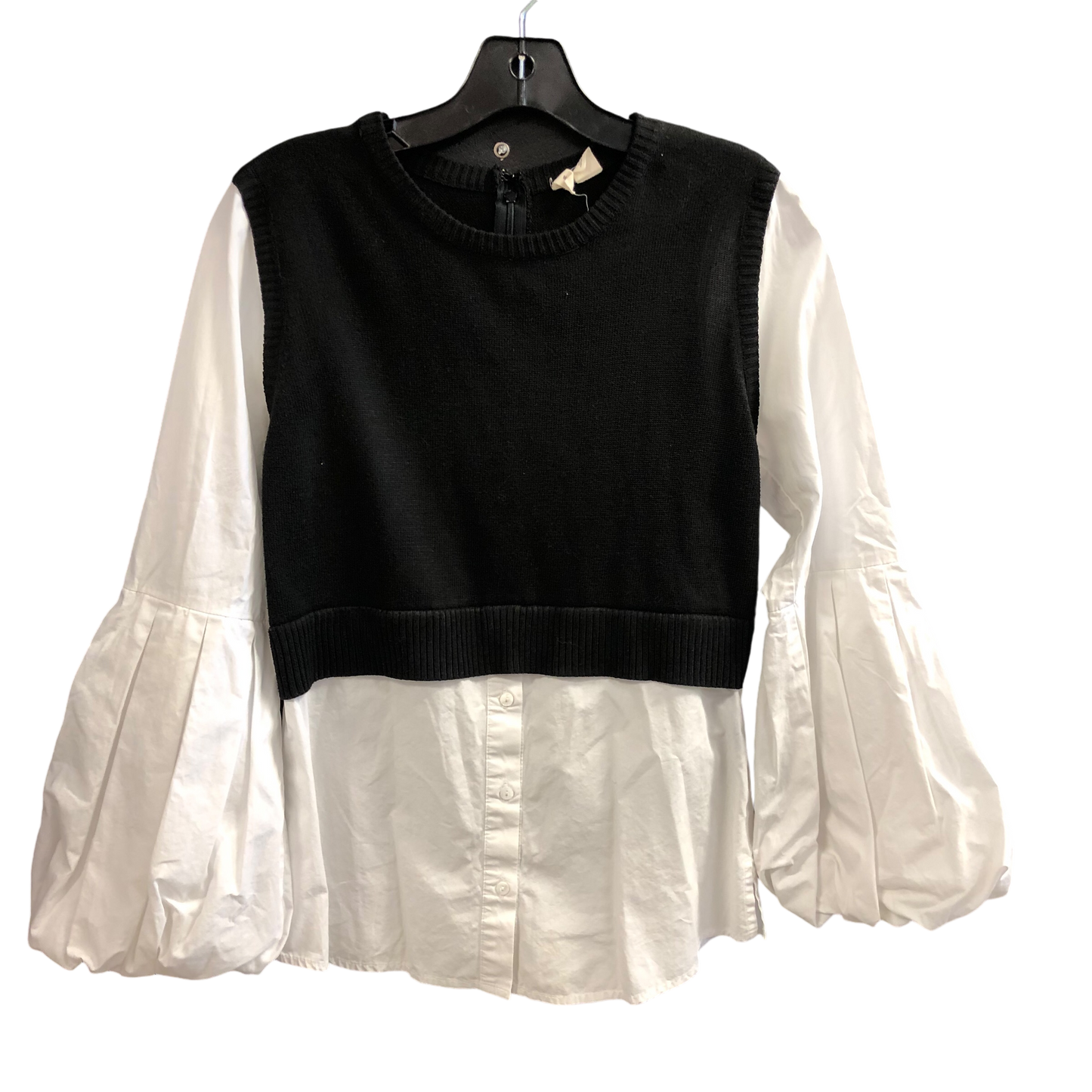 Sweater By Moth In Black & White, Size: S