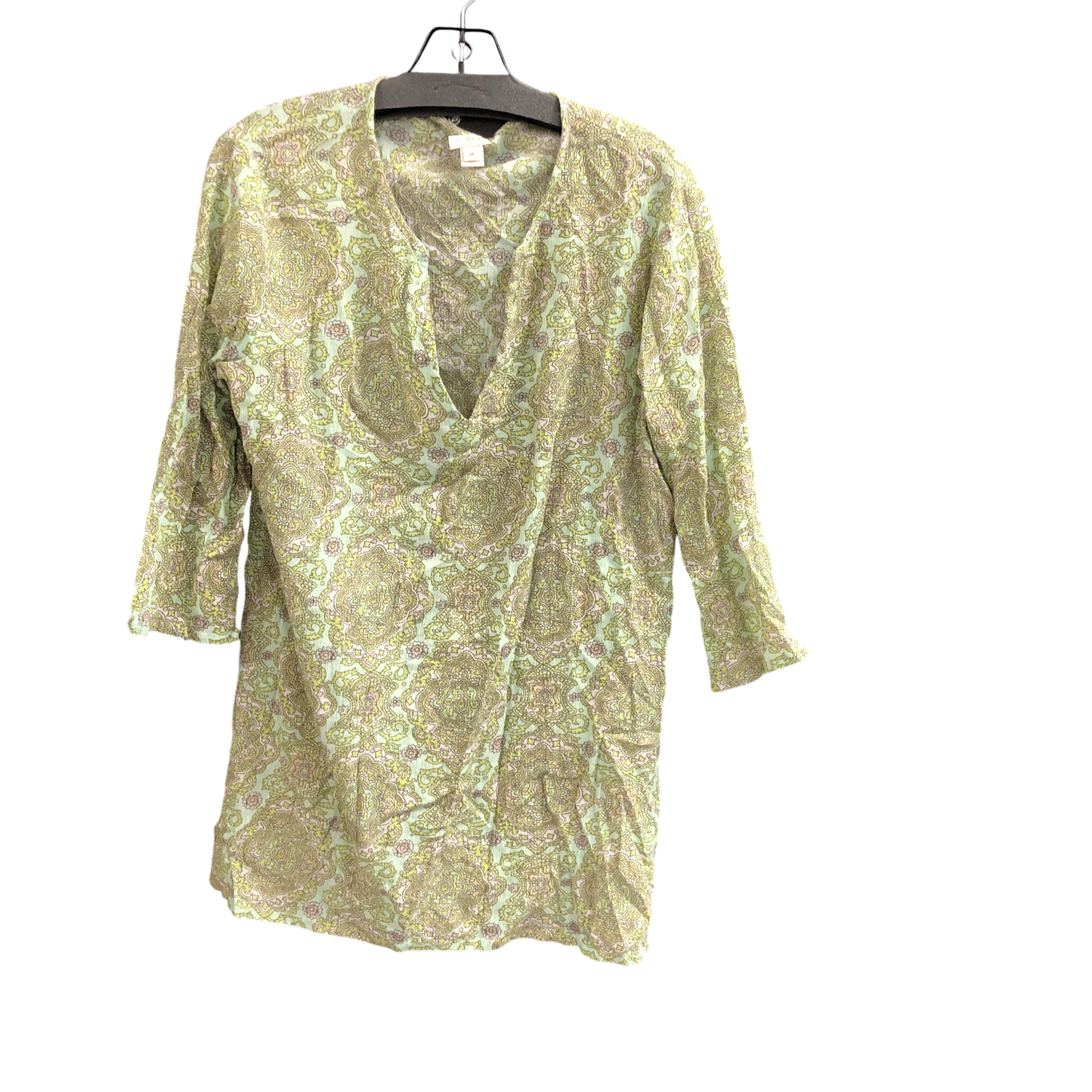 Tunic 3/4 Sleeve By J. Crew In Green, Size: M