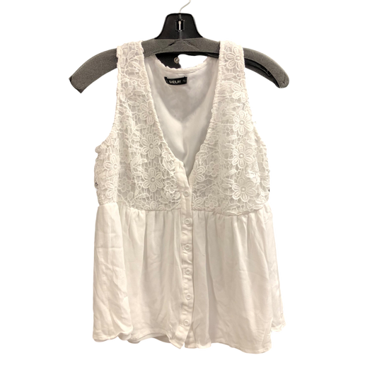 Top Sleeveless By Sheilay In White, Size: M