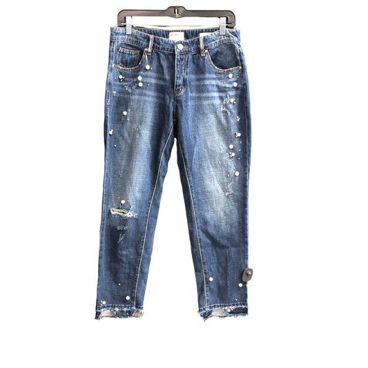 Jeans Cropped By William Rast In Blue Denim, Size: 8