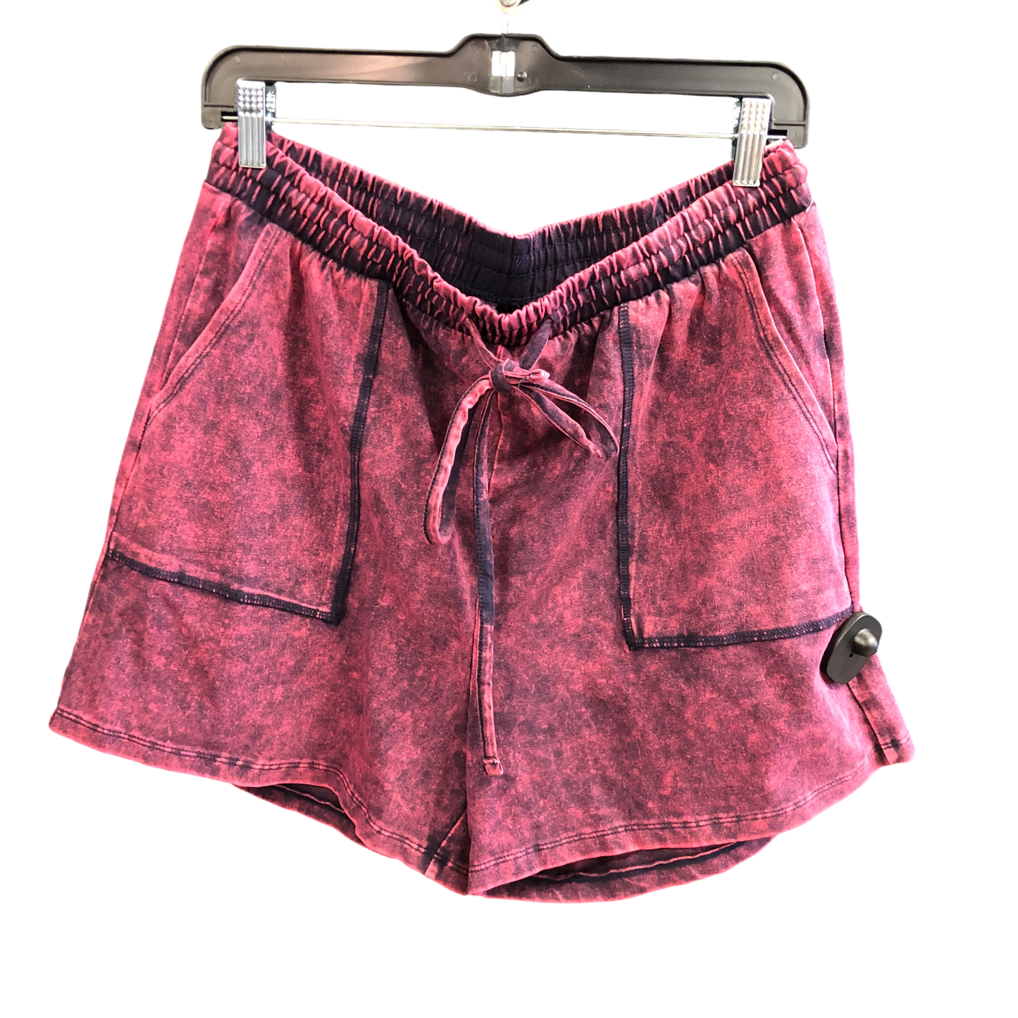 Shorts By Zenana Outfitters In Maroon, Size: L