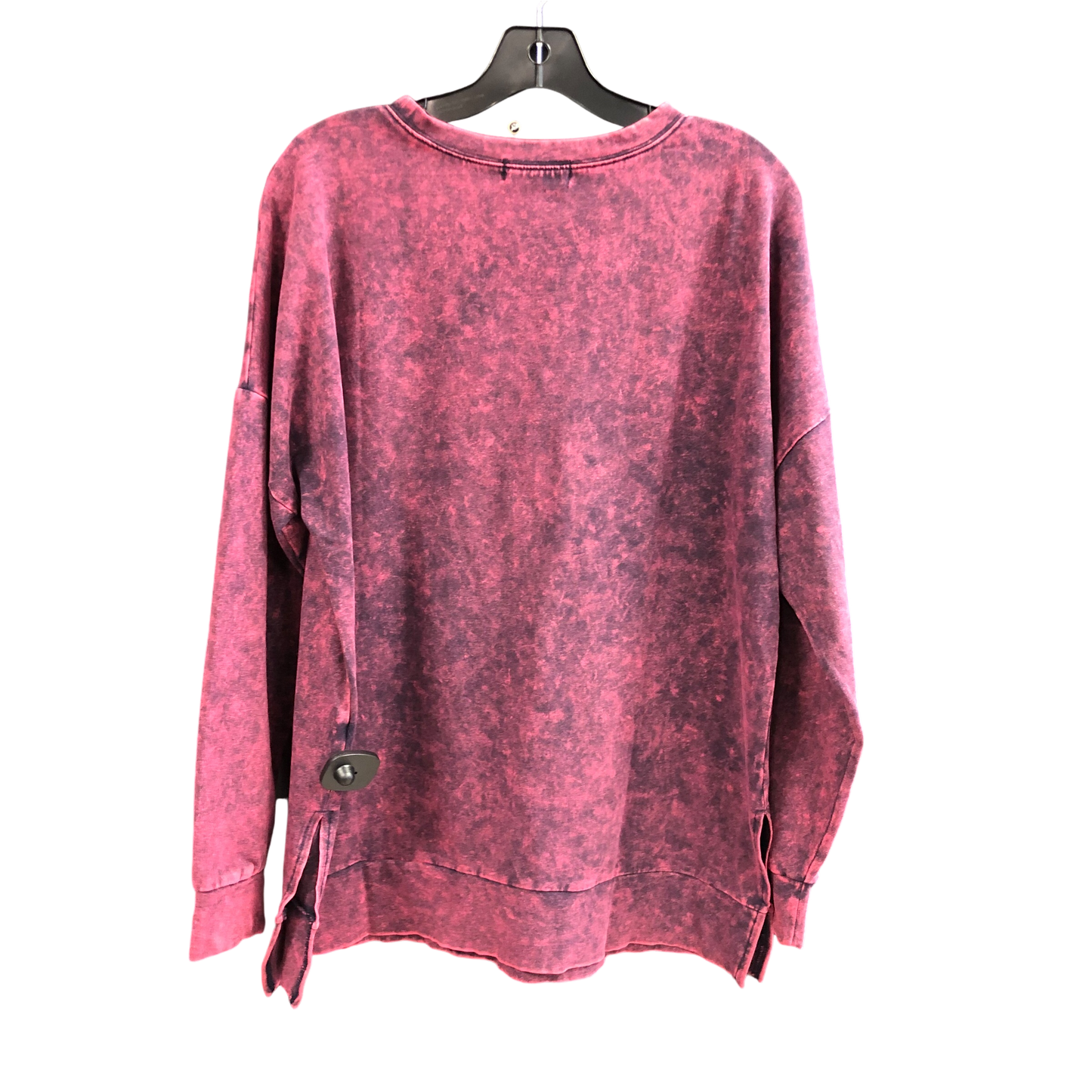 Sweatshirt Crewneck By Zenana Outfitters In Maroon, Size: L