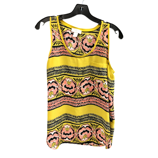 Top Sleeveless By Loft In Yellow, Size: Mp