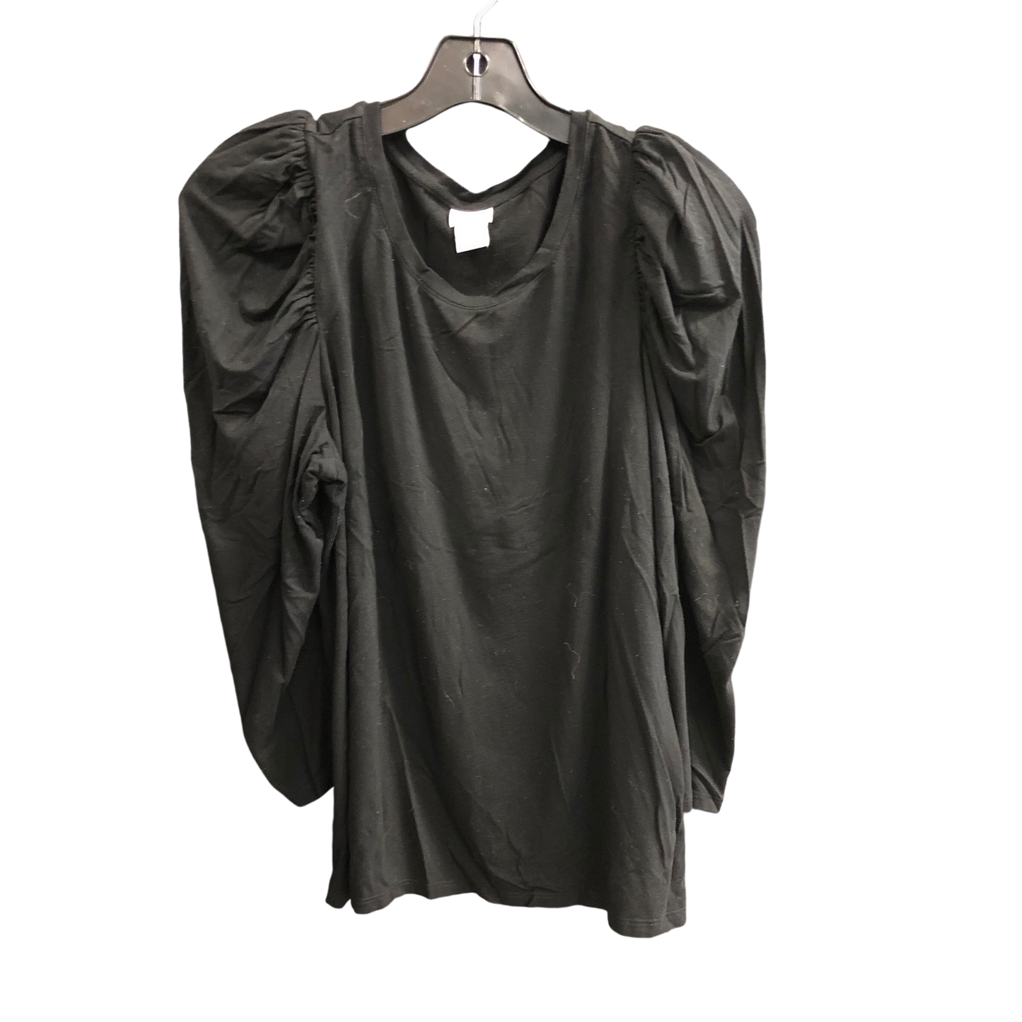 Top Long Sleeve By Chicos In Black, Size: M