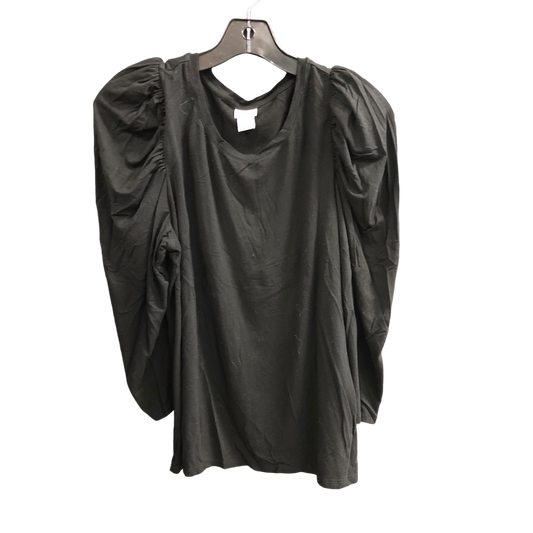 Top Long Sleeve By Chicos In Black, Size: M