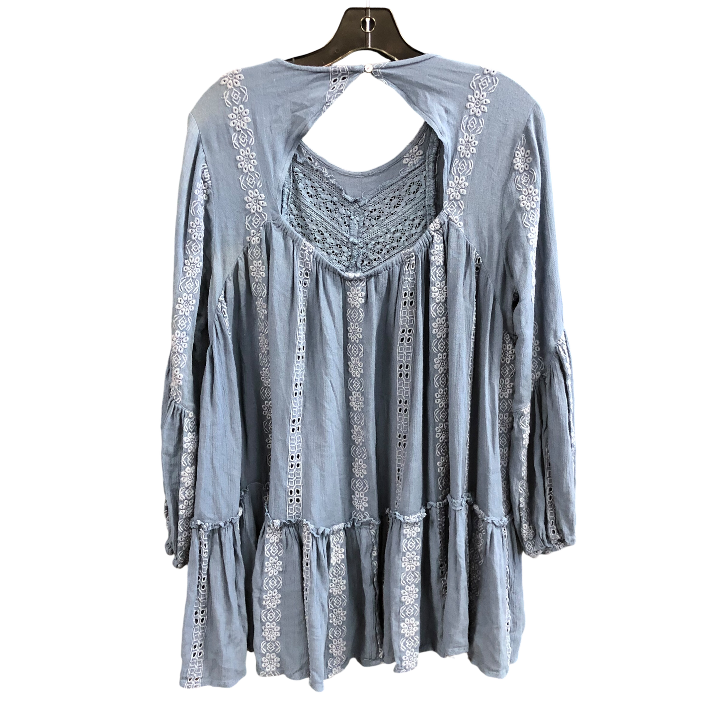 Top Long Sleeve By Free People In Blue, Size: M