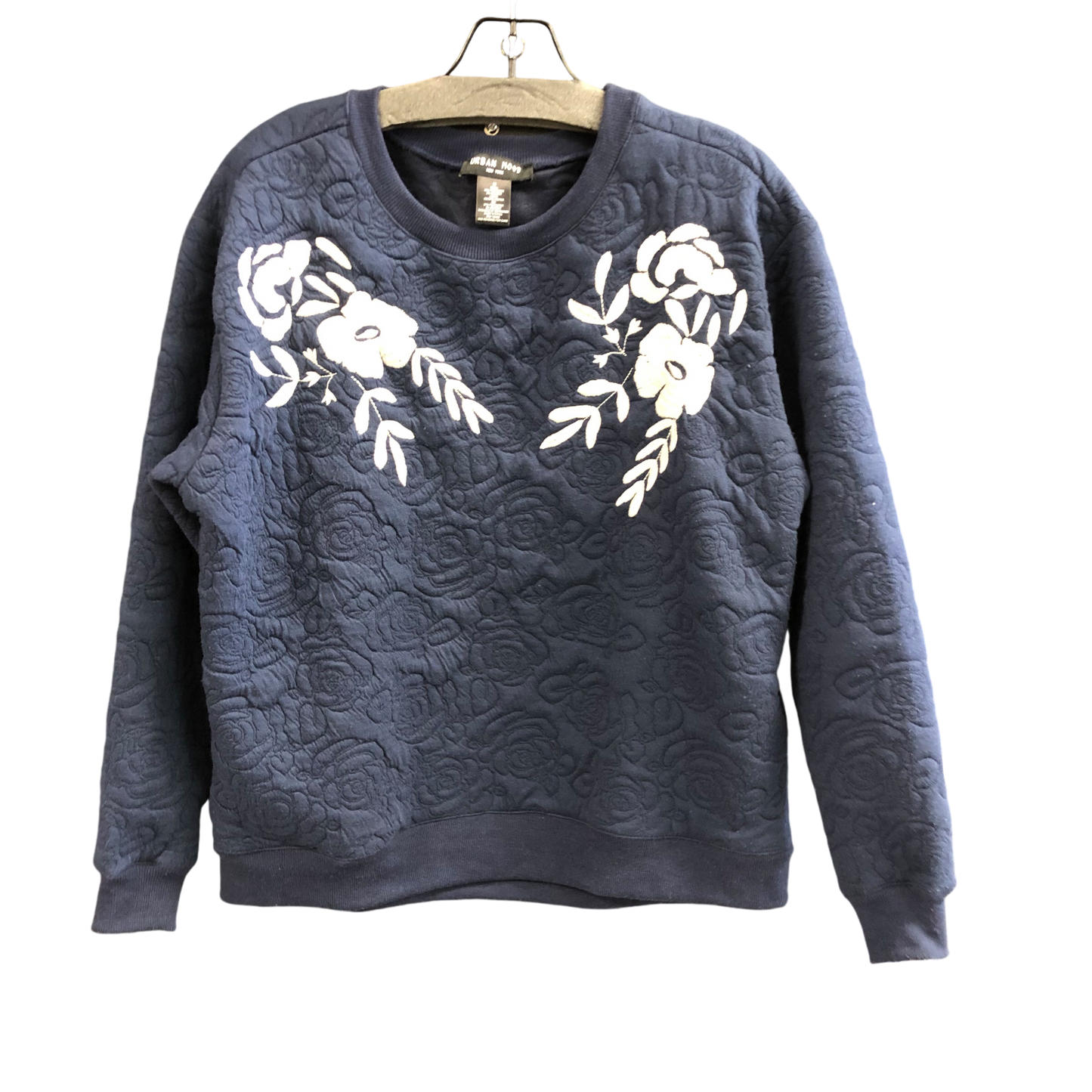 Sweatshirt Crewneck By Clothes Mentor In Navy, Size: M