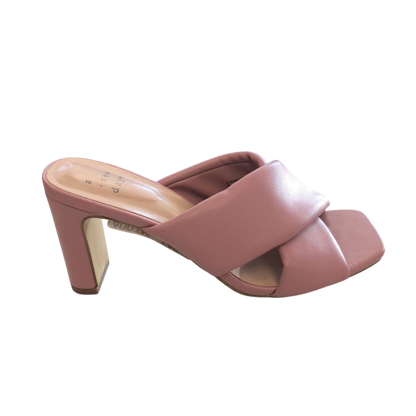 Sandals Heels Block By A New Day In Pink, Size: 6