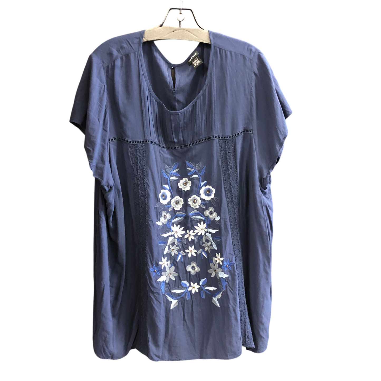 Top Short Sleeve By Torrid In Blue, Size: 3x