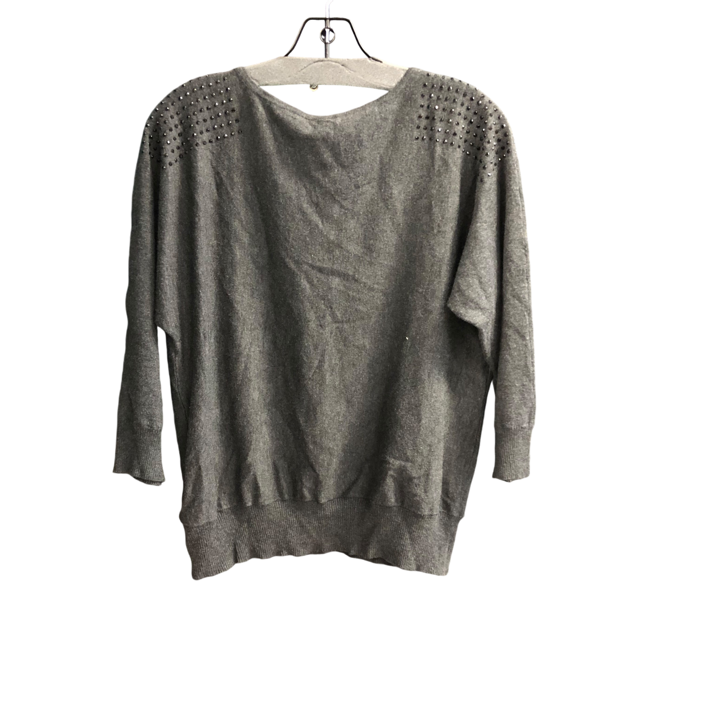 Sweater By Cable And Gauge In Grey, Size: Xlp