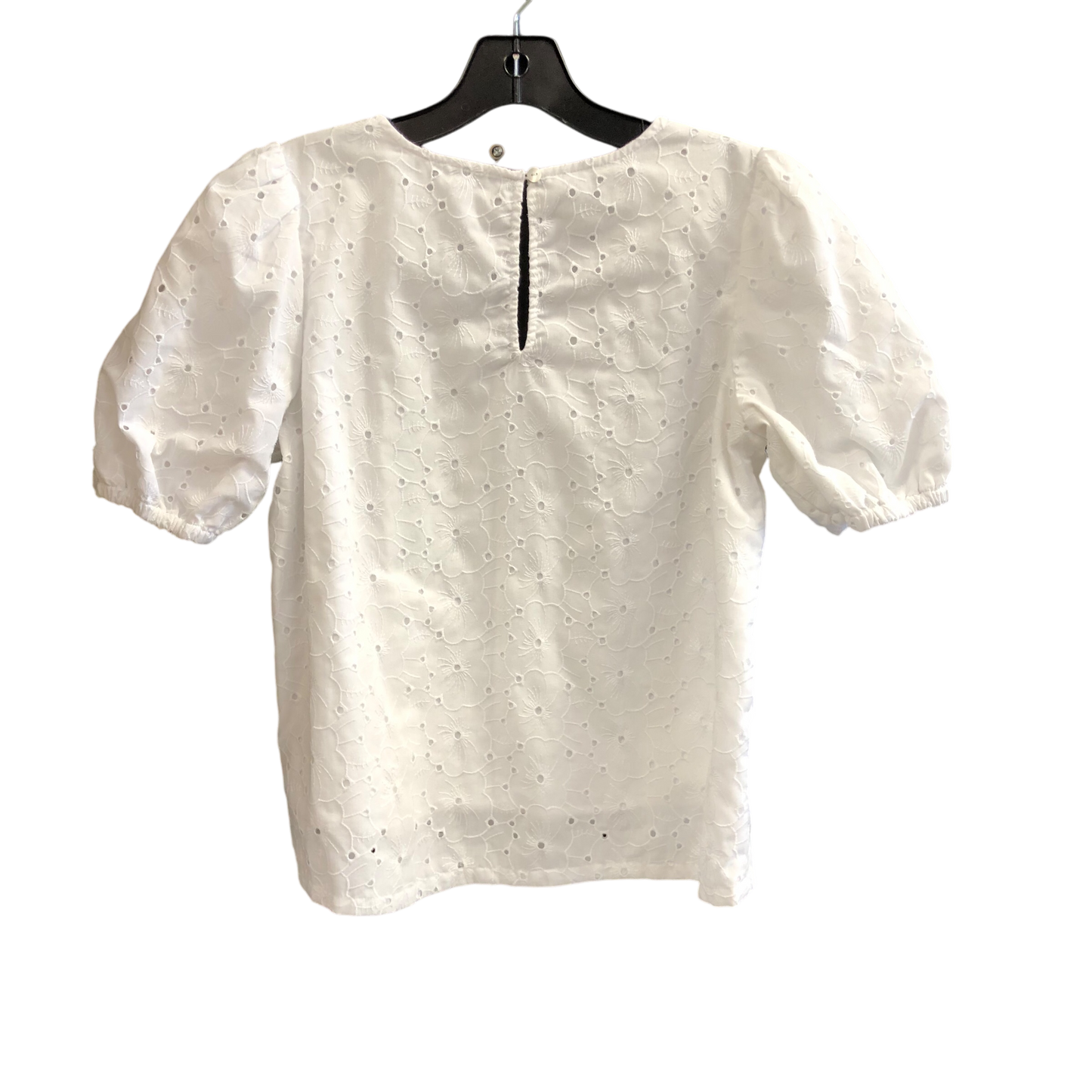 Top Short Sleeve By Ann Taylor In White, Size: Sp