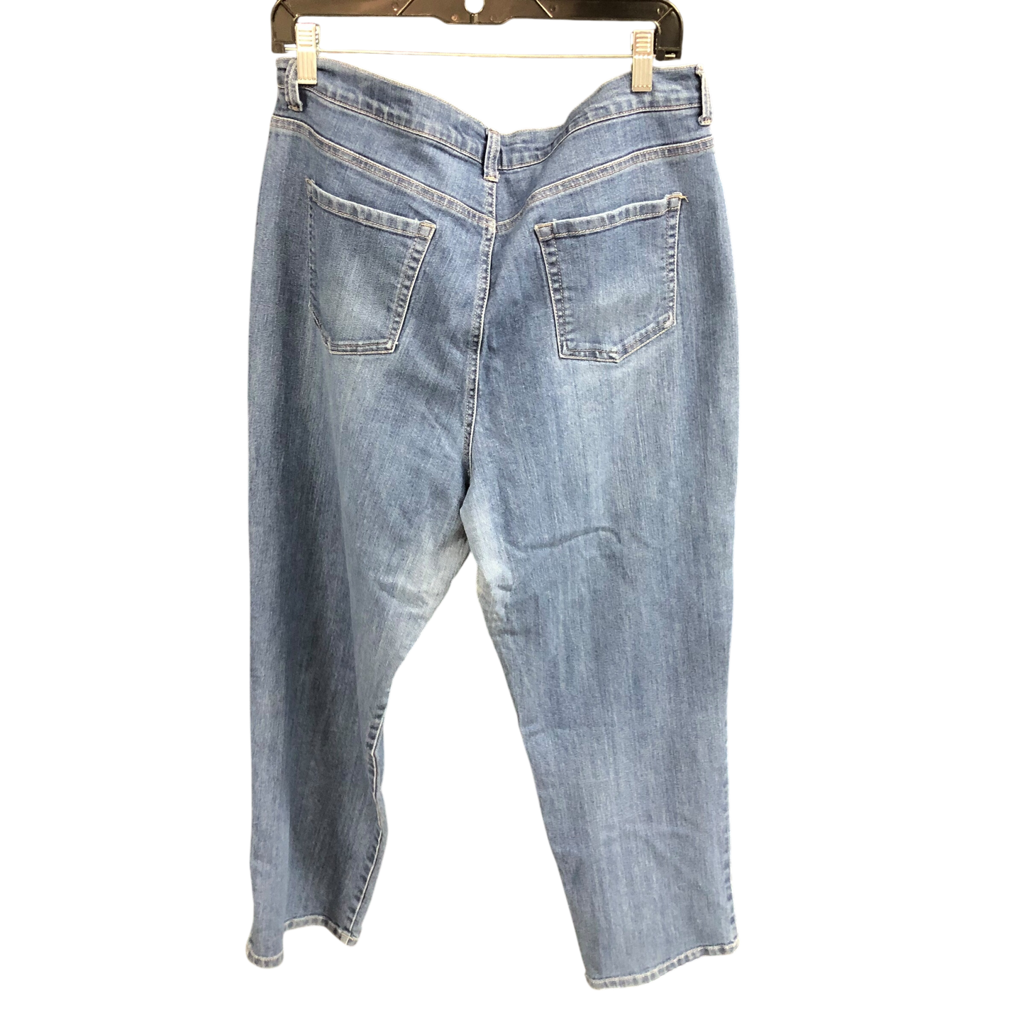 Jeans Straight By Gloria Vanderbilt In Blue Denim, Size: 16