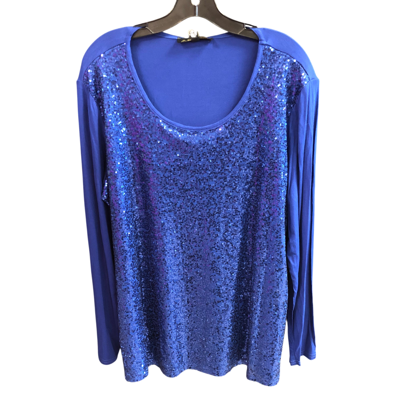 Top Long Sleeve By Joan Boyce In Blue, Size: Xl