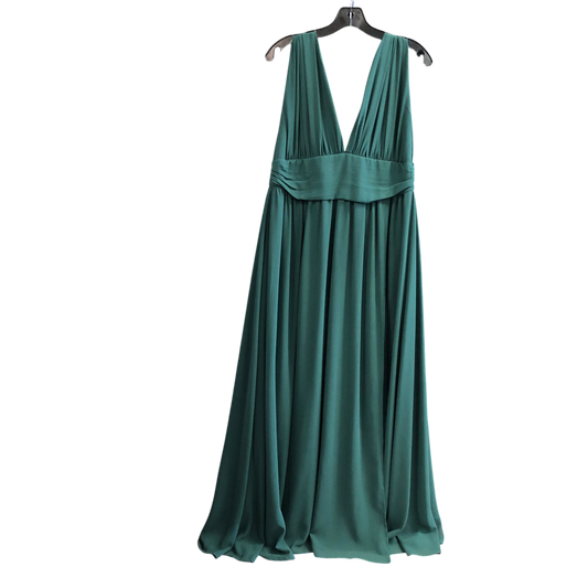 Dress Party Long By Lulus In Green, Size: Xl