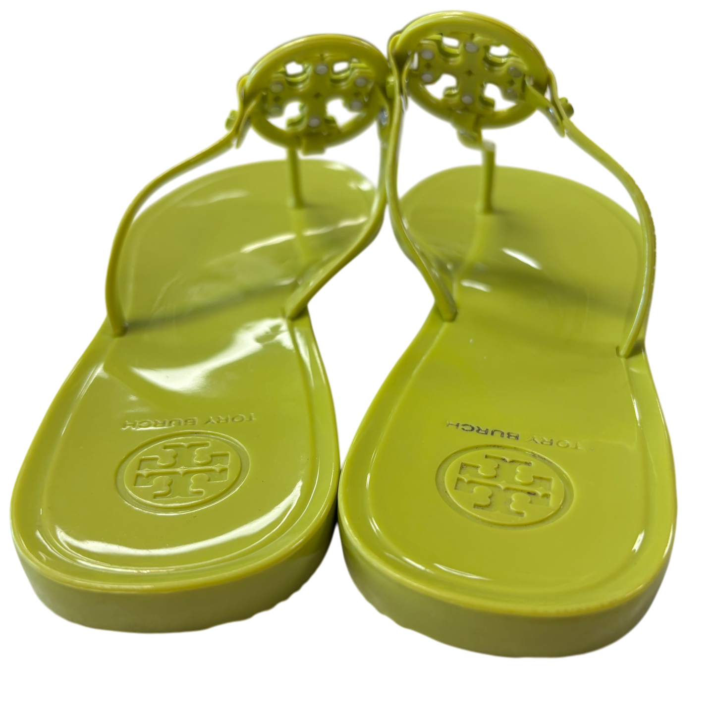 Sandals Designer By Tory Burch In Chartreuse, Size: 10