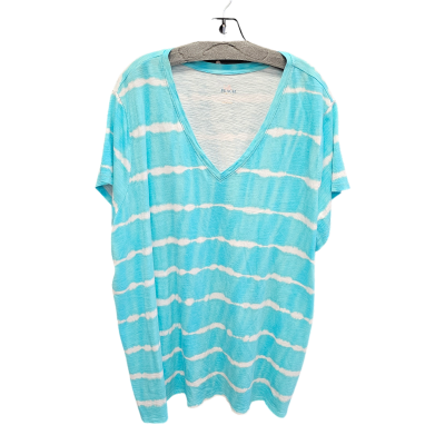 Teal Top Short Sleeve belle beach, Size 3x