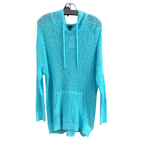 Sweatshirt Hoodie By Torrid In Teal, Size: Xl