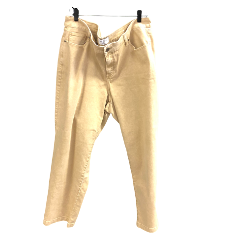 Jeans Straight By Lane Bryant In Beige, Size: 18