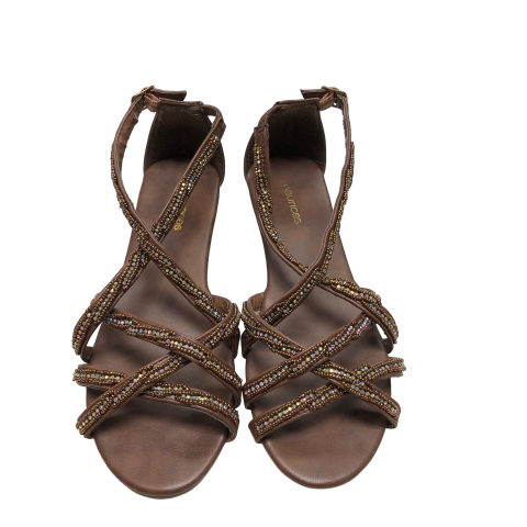 Brown Sandals Flats Maurices, Size 7