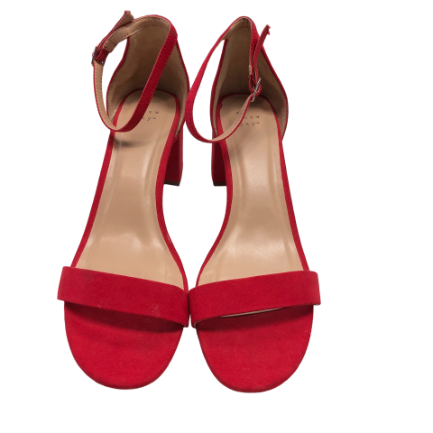 Red Shoes Heels Block A New Day, Size 12