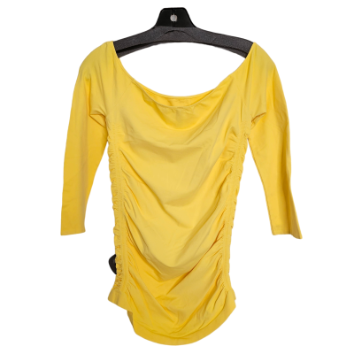 Yellow Top 3/4 Sleeve last tango, Size M