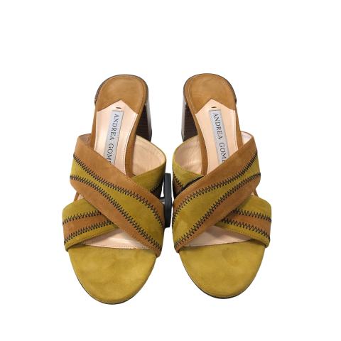 Tan Sandals Designer Cma, Size 7.5