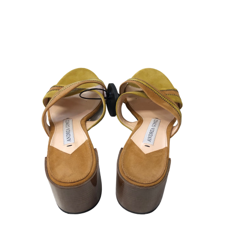 Tan Sandals Designer Cma, Size 7.5