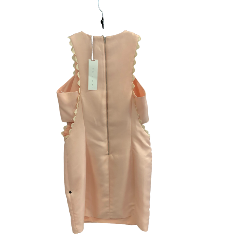 Peach Dress Designer English Factory, Size S