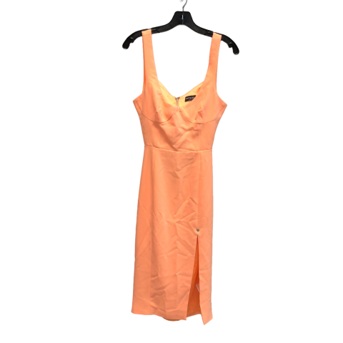 Orange Dress Party Midi WHITE FOX, Size L