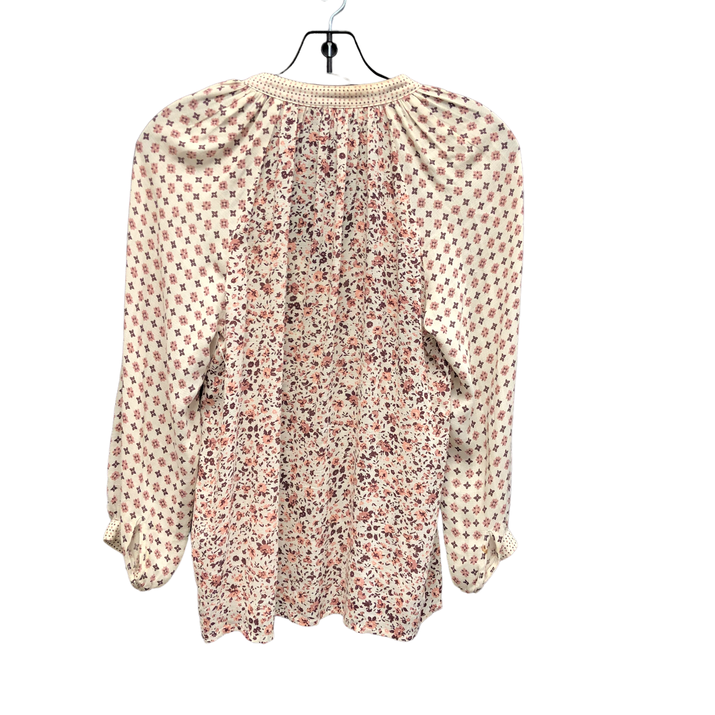 Floral Print Top Long Sleeve Lucky Brand, Size Xs