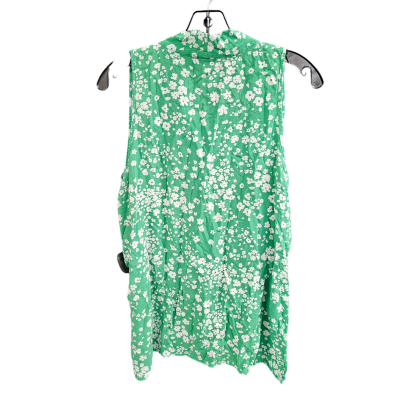 Green Top Sleeveless Cmc, Size L